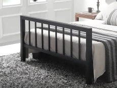 Time Living Metro 5ft King Size Black Metal Bed Frame