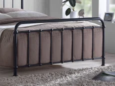 Time Living Time Living Miami 4ft Small Double Black Metal Bed Frame