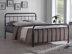 Time Living Time Living Miami 5ft King Size Black Metal Bed Frame