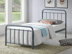 Time Living Time Living Miami 3ft Single Grey Metal Bed Frame