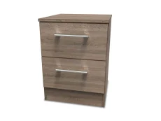 Welcome Welcome Devon 2 Drawer Small Bedside Table (Assembled)