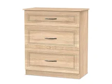 Welcome Welcome Dorset 3 Drawer Deep Chest of Drawers(Assembled)