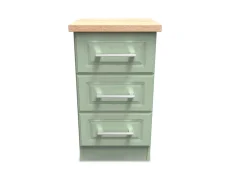 Welcome Welcome Kent 3 Drawer Bedside Table (Assembled)