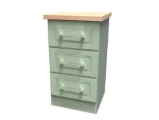 Welcome Welcome Kent 3 Drawer Bedside Table (Assembled)