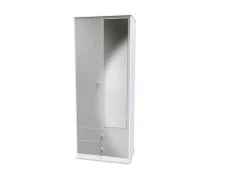 Welcome Welcome Padstow 2 Door 2 Drawer Tall Mirrored Double Wardrobe (Assembled)