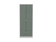 Welcome Welcome Las Vegas 2 Door 2 Drawer Tall Double Wardrobe (Assembled)