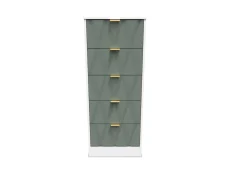 Welcome Welcome Las Vegas 5 Drawer Tall Narrow Chest of Drawers (Assembled)