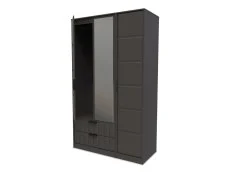 Welcome Welcome New York 3 Door 2 Drawer Tall Mirrored Wardrobe (Assembled)