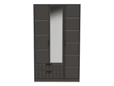 Welcome Welcome New York 3 Door 2 Drawer Tall Mirrored Wardrobe (Assembled)