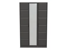 Welcome New York 3 Door Tall Mirrored Triple Wardrobe (Assembled)