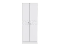 Welcome San Jose 2 Door Tall Double Hanging Wardrobe (Assembled)