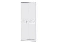 Welcome Welcome San Jose 2 Door Tall Double Hanging Wardrobe (Assembled)