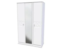 Welcome Welcome San Jose 3 Door Tall Mirrored Triple Wardrobe (Assembled)