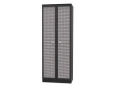 Welcome Welcome Rattan Look 2 Door Tall Double Wardrobe (Assembled)