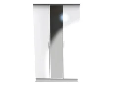 Welcome Plymouth 3 Door Tall Mirrored Triple Wardrobe (Assembled)