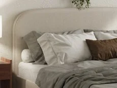 GFW GFW Florence Stone Boucle Ottoman Bed Frame