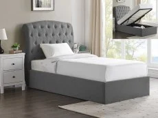 Limelight Limelight Flora Light Grey Fabric Bed Frame