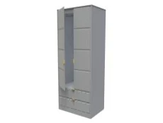 Welcome Welcome Cube 2 Door 2 Drawer Tall Double Wardrobe (Assembled)