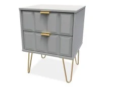 Welcome Welcome Cube 2 Drawer Bedside Table (Assembled)