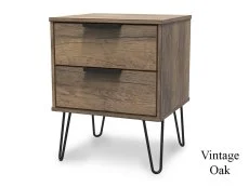 Welcome Welcome Hong Kong 2 Drawer Bedside Table (Assembled)