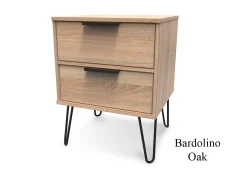 Welcome Welcome Hong Kong 2 Drawer Bedside  Table (Assembled)