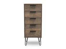 Welcome Welcome Hong Kong 5 Drawer Tall Narrow Chest of Drawers (Assembled)