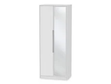 Welcome Welcome Monaco 2 Door Tall Mirrored Double Wardrobe (Assembled)