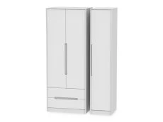 Welcome Welcome Monaco 3 Door 2 Drawer Tall Triple Wardrobe (Assembled)