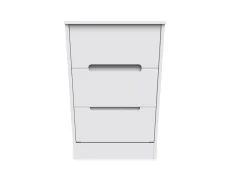 Welcome Welcome Monaco 3 Drawer Bedside Table (Assembled)