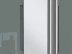 Welcome Welcome Monaco Gloss 3 Door 2 Small Drawer Tall Mirrored Triple Wardrobe (Assembled)