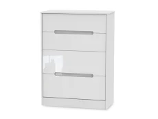 Welcome Welcome Monaco Gloss 4 Drawer Deep Chest of Drawers (Assembled)