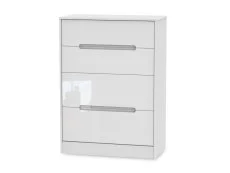 Welcome Welcome Monaco Gloss 4 Drawer Deep Chest of Drawers (Assembled)