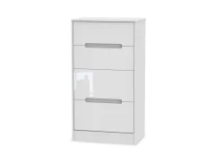 Welcome Welcome Monaco Gloss 4 Drawer Deep Midi Chest of Drawers (Assembled)