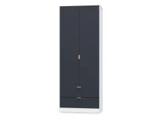 Welcome Welcome Linear 2 Door 2 Drawer Tall Double Wardrobe (Assembled)