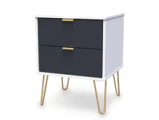 Welcome Welcome Linear 2 Drawer Bedside Table (Assembled)
