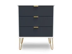 Welcome Linear 3 Drawer Midi Chest of Drawers (Assembled)