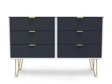 Welcome Linear 6 Drawer Midi Chest of Drawers (Assembled)