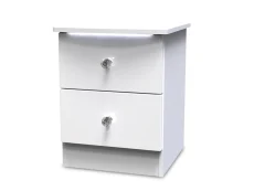 Welcome Welcome Lumiere 2 Drawer Small Bedside Table (Assembled)