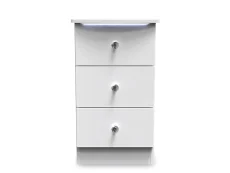 Welcome Lumiere 3 Drawer Bedside Table (Assembled)