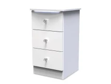 Welcome Welcome Lumiere 3 Drawer Bedside Table (Assembled)