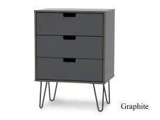 Welcome Welcome Shanghai 3 Drawer Midi Chest of Drawers (Assembled)