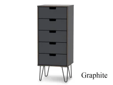 Welcome Welcome Shanghai 5 Drawer Tall Narrow Chest of Drawers (Assembled)