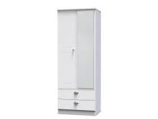 Welcome Welcome Victoria 2 Door 2 Drawer Tall Mirrored Double Wardrobe (Assembled)