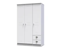 Welcome Victoria 3 Door 2 Small Drawer Triple Wardrobe (Assembled)