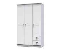 Welcome Welcome Victoria 3 Door 2 Small Drawer Triple Wardrobe (Assembled)