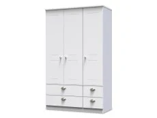 Welcome Victoria 3 Door 4 Drawer Triple Wardrobe (Assembled)