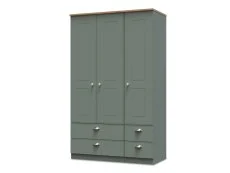 Welcome Welcome Victoria 3 Door 4 Drawer Triple Wardrobe (Assembled)