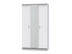Welcome Victoria 3 Door Tall Mirrored Triple Wardrobe (Assembled)