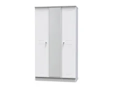 Welcome Victoria 3 Door Tall Mirrored Triple Wardrobe (Assembled)