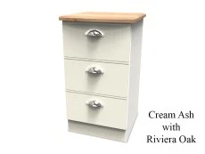 Welcome Welcome Victoria 3 Drawer Bedside Table (Assembled)